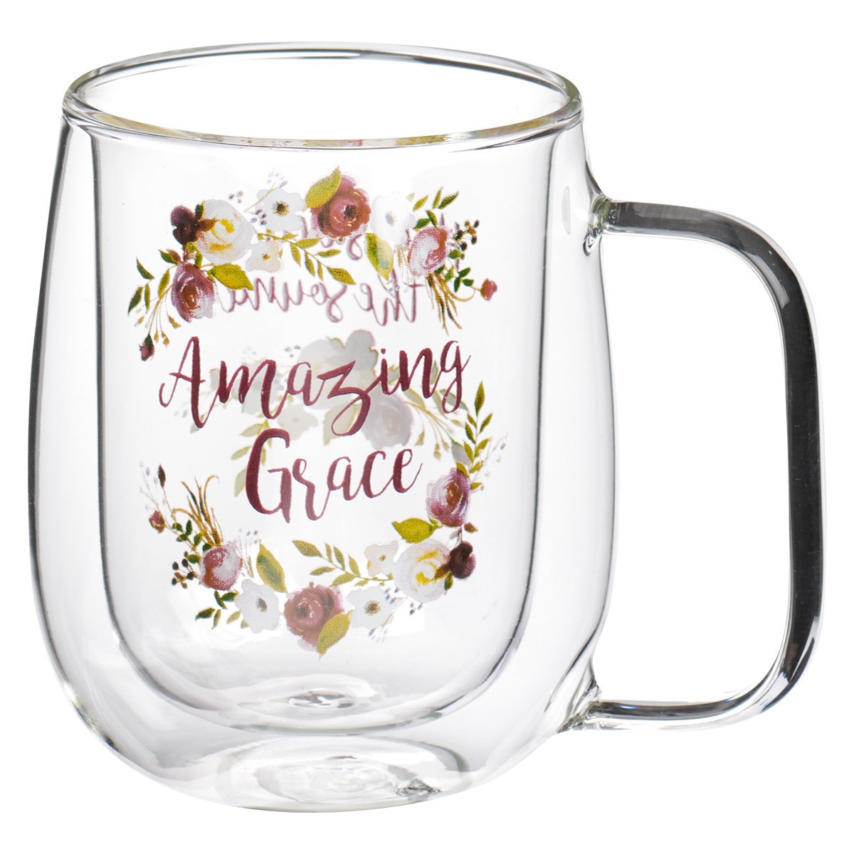 Amazing Grace - Double-Walled Glass Coffee Mug