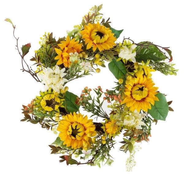 Autumn Sunflower Wreath