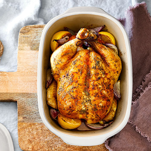 Stoneware Covered Baking Dish
